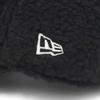 New Era Youth 9TWENTY Cap Black Solid Boa Fleece Exclusive to for Boys and Authentic New Era 920 Popular and Cute Cool Junior Hat for UV Protection