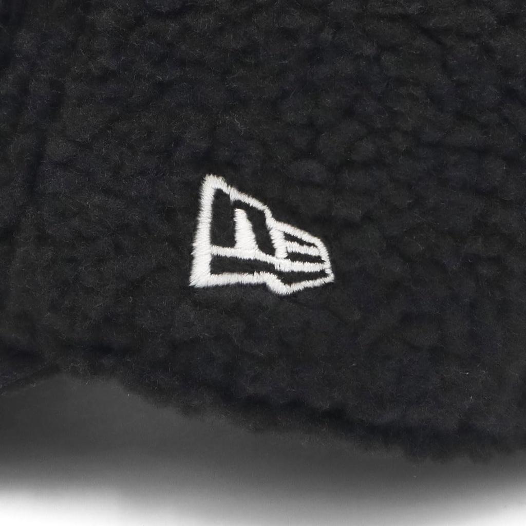 New Era Youth 9TWENTY Cap Black Solid Boa Fleece Exclusive to for Boys and Authentic New Era 920 Popular and Cute Cool Junior Hat for UV Protection