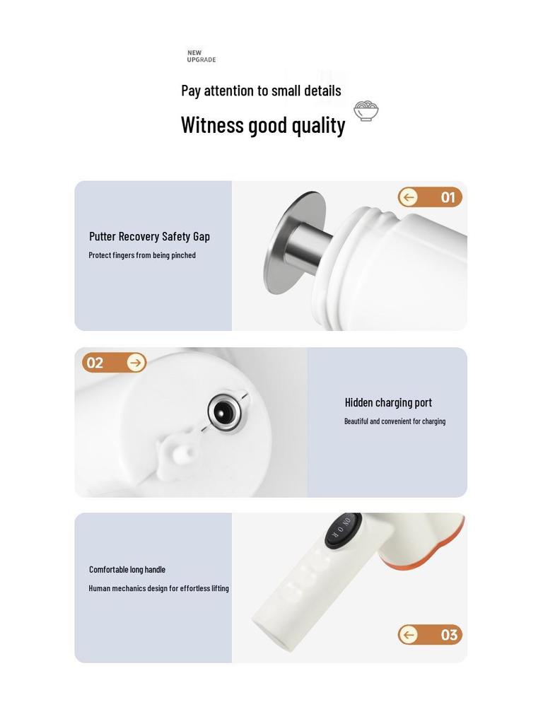 Портативная автоматическая лапшерезка для одной руки: Трансграничный, Многофункциональный, Беспроводной пресс для теста и бытовая машина