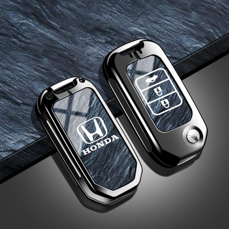 JBH4 New Car Remote Key Case Cover TPU Shell Accessories For Honda Civic HRV XRV CRV CR-V Crider Odyssey Pilot Fit Accord Protector