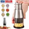 Press Type Garlic Onion Chopper 304 Stainless Steel Manual Fruit and Vegetable Chopper Multifunctional Kitchen Use
