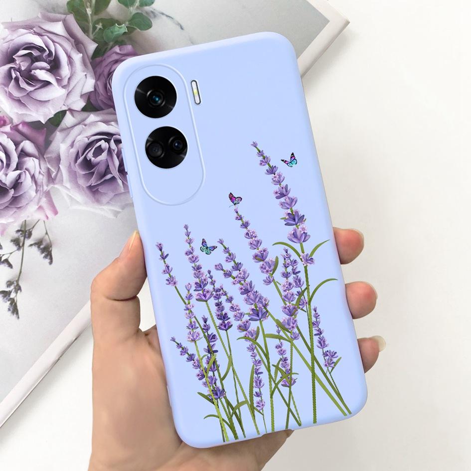 For Cover Honor 90 Lite Phone Case CRT-NX1 Fashion Butterfly Cartoon Slim TPU Soft Silicone Back Cover For Honor 90Lite 5G Funda