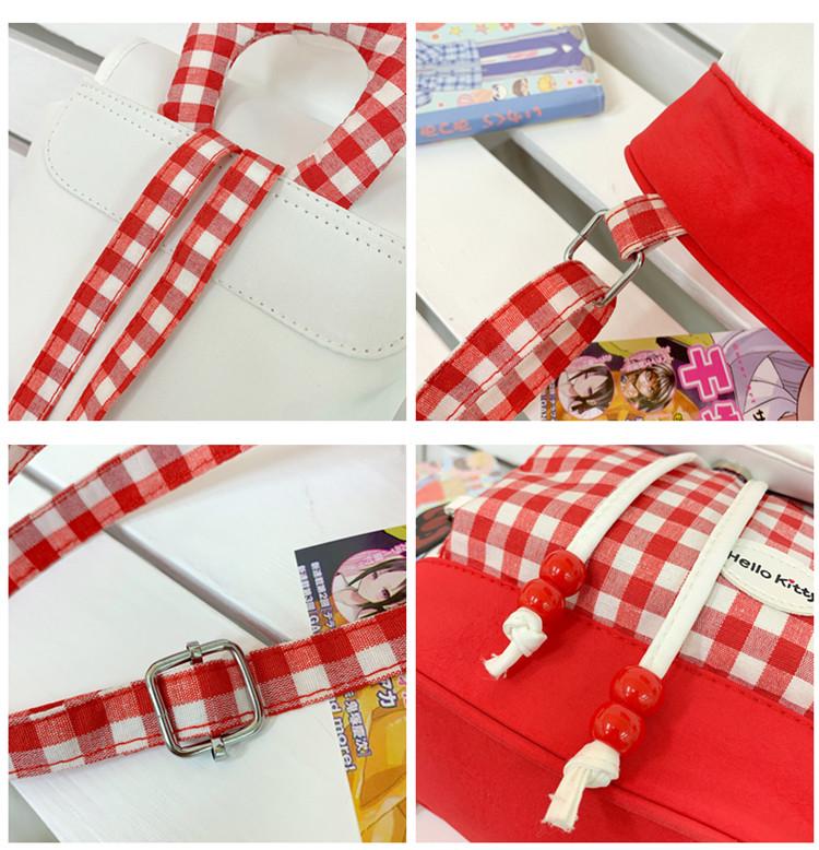 Красный легкий мини-рюкзак Mimi с мультяшным рисунком для девочек.