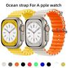 Ремешок Ocean для часов Apple, ремешок 49 мм 45 мм 44 мм 40 мм 41 мм 42 мм 38 мм, силиконовый браслет Correa для iWatch Ultra серии 7 6 3 se 8
