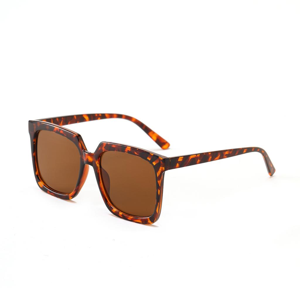 Очки 3555 квадратные большие оправы черепаховые солнцезащитные очки бежевые женские, солнцезащитные очки мужские