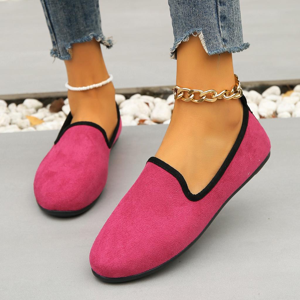 Large Size Soft-soled Round Head Fashion Casual Shoes Women 2025 Spring and Autumn Slip-on Comfortable Single Shoes for Women