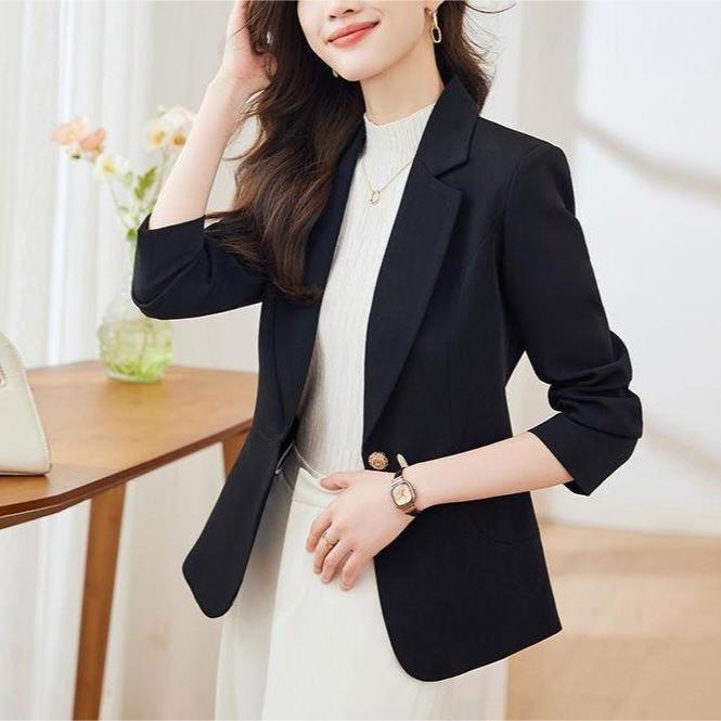 Блейзер женский весна и осень новый модный популярный повседневный костюм высокого класса топ маленький мужской корейский вариант