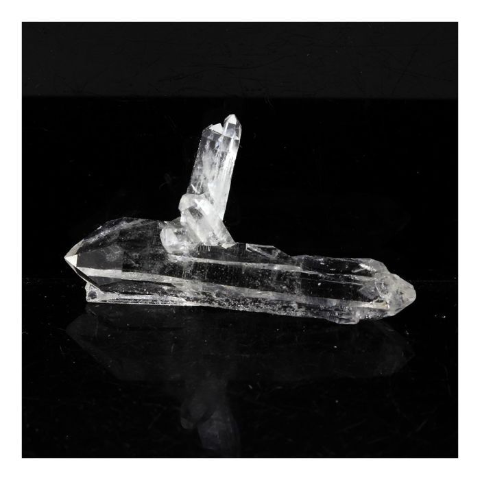 Pierres et Minéraux. Quartz biterminé. 21.40 ct. Puits Brides, La Gardette Mine, Bourg d'Oisans, France.