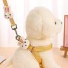Dogs Adjustable Harness Leash Set for Small Medium Dogs Harness Vest Chest Strap Pet Walking Pretty Cute Outdoor Supplies