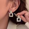 Advanced Light Luxury Geometric Square Personality Simple and Versatile Temperament Earrings