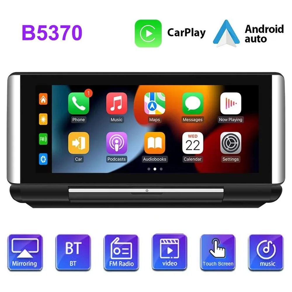 Автомобильный радиоприемник с экраном 6,86 дюйма, автомобильный мультимедийный плеер, портативный Mp5-плеер, беспроводной дисплей Carplay, Android Auto