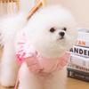 Puppy Dog Clothes Spring and Summer Ribbon Bow Than Bear Vest Cat Breathable Thin Pet Clothing Bipod