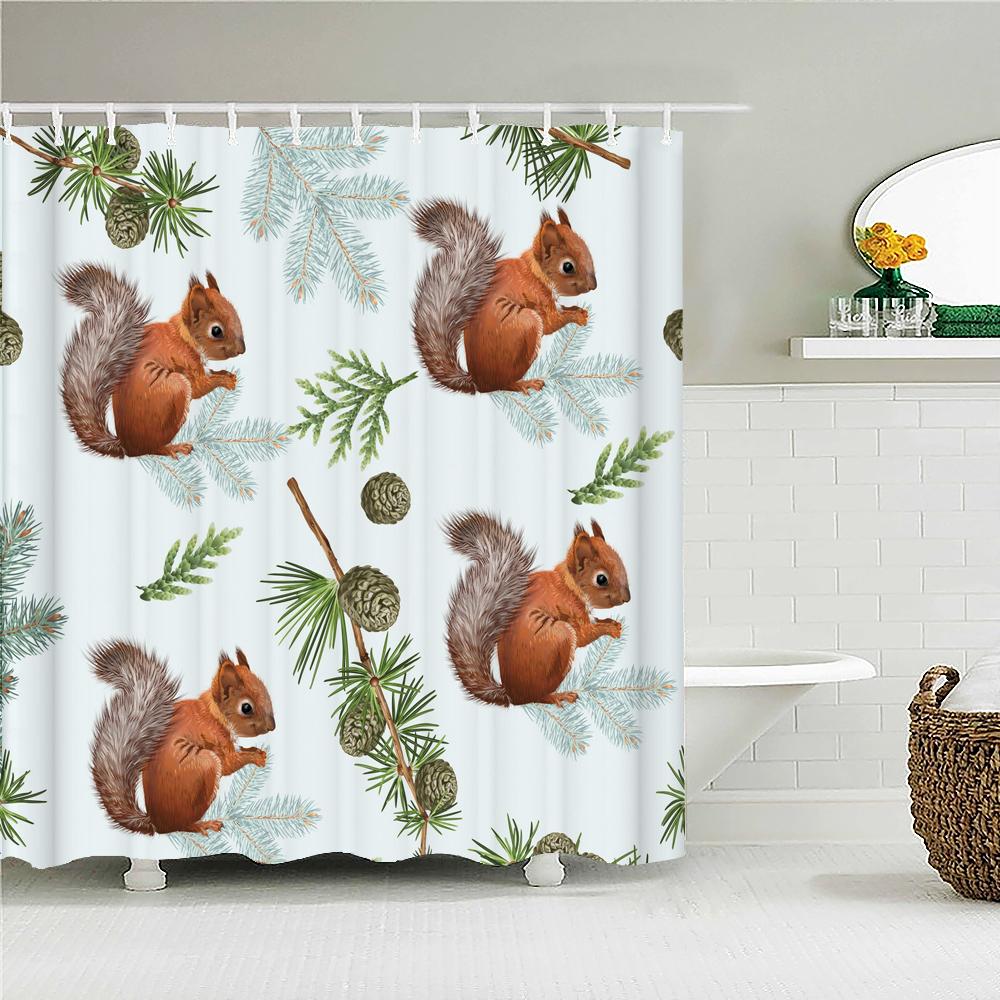 Современная занавеска для ванной с лимонами из свежих фруктов, водонепроницаемая тканевая занавеска для душа с 12 крючками, экран для ванны для ванной комнаты, домашний декор