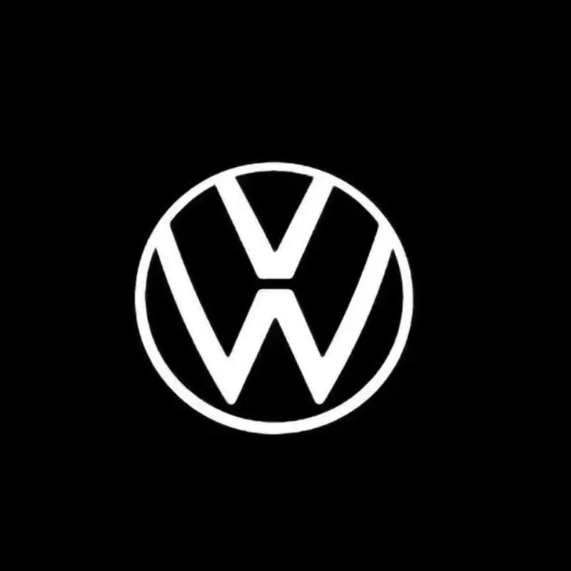 SVLHP1 4X LED Car Door Logo Projector Light Accessories for VW R Golf 5 6 7 GTI GTD GTE Touareg CC Passat B6 B7 B8 B9 C6 C7 C8 Tiguan
