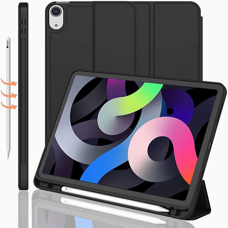 iPad Air 11-inch 4/5 Tri-Fold Protective Case with Pencil Slot TPU Soft Case Model Xst-010