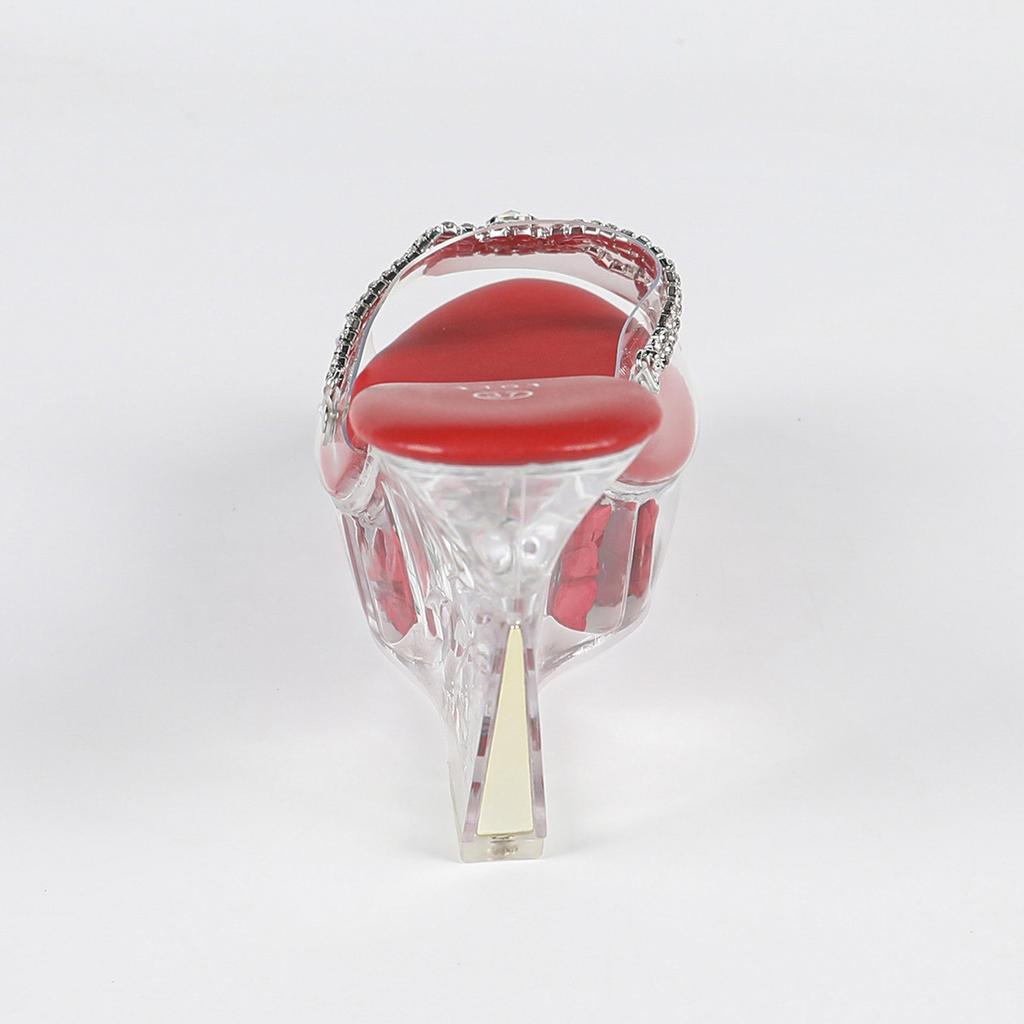 Женские туфли на высоком каблуке-танкетке с кристальной подошвой, 11 см - Клубные шлепанцы, Идеальны для подиума и танца на пилоне