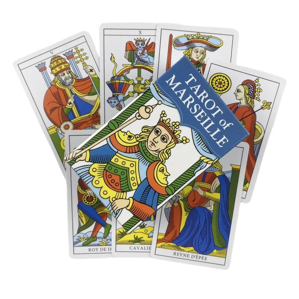 Карты Марсельского Таро Райдера мини-размера, 78 колод английских видений, издание гадания, игры Borad