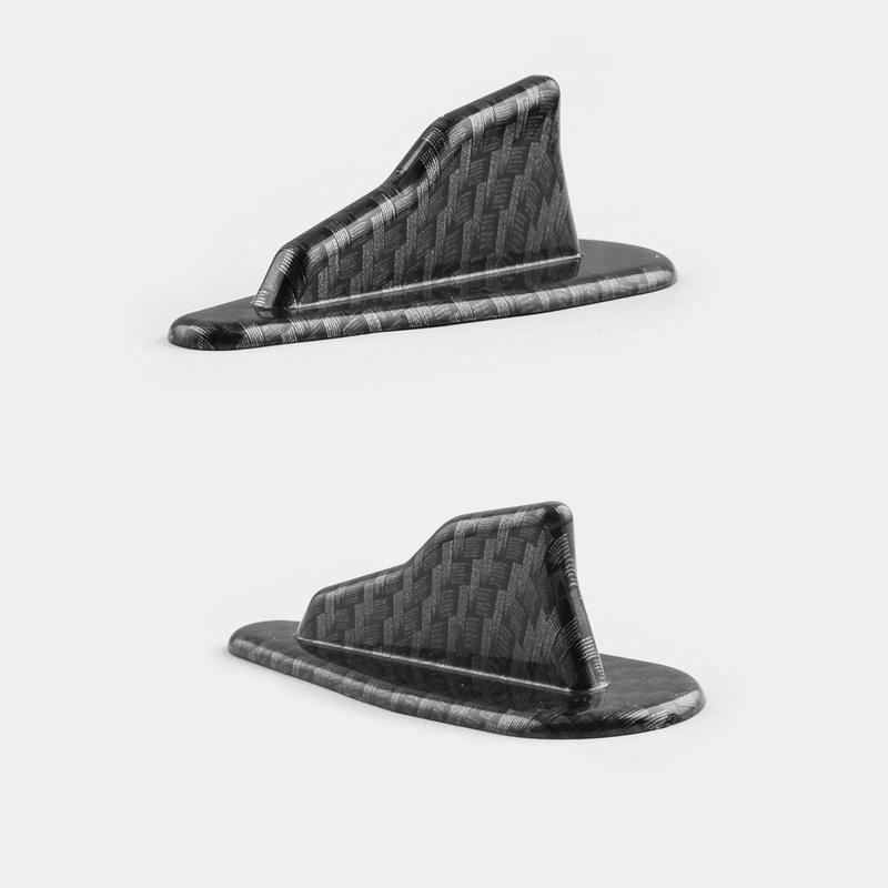 10pc Universal EVO-Style ABS Roof Shark Fins Spoiler Wing Kit Vortex Generator Cars