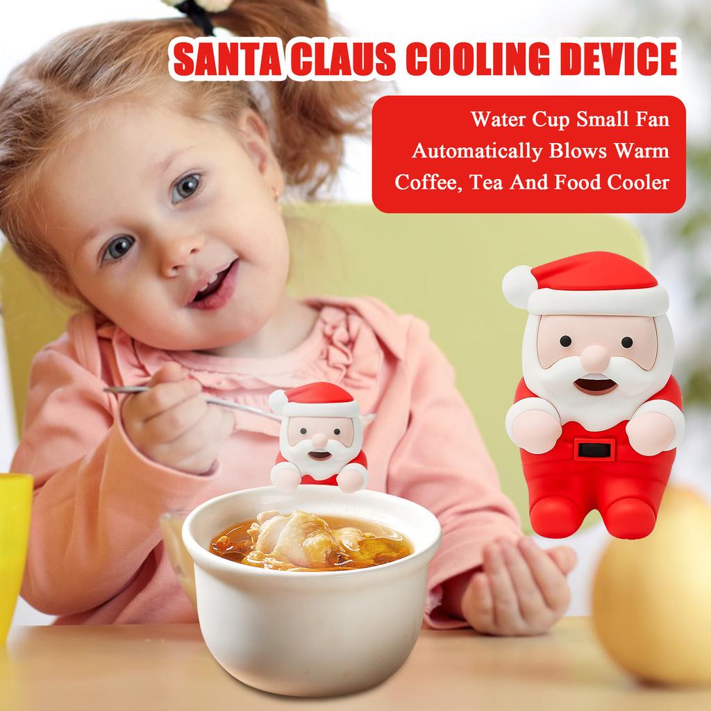 Стакан для воды Маленький вентилятор Автоматически дует Теплый Кофе, Чай и Охладитель для еды