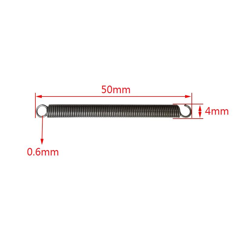 5pcs Non-Magnetic Edge Finder Spring 0.6mm Wire 4mm Outer Diameter 50mm Length Tension Spring