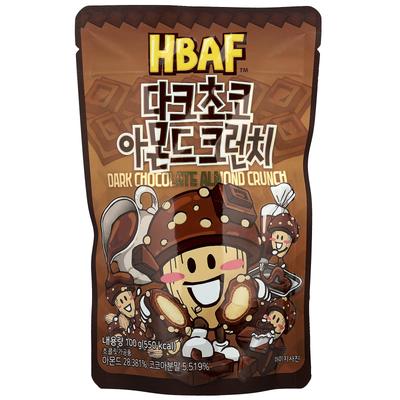 HBAF Темный шоколад с миндальным хрустом, 100 г