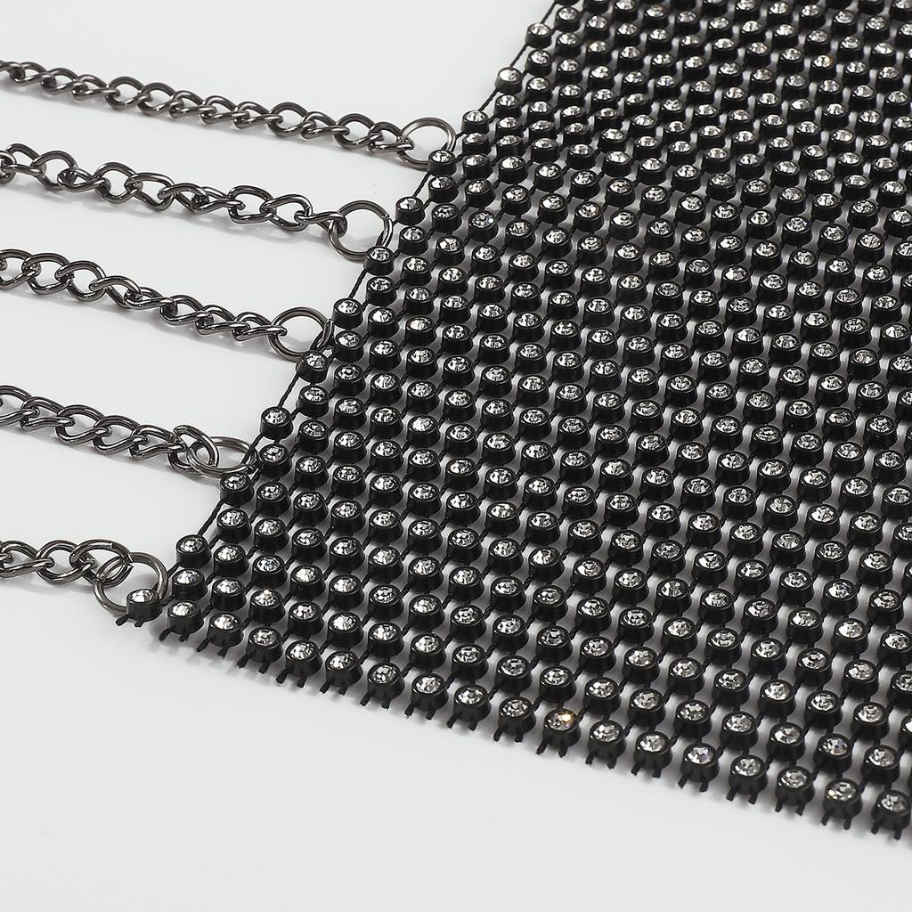 Temperament Backless Full Diamond Sling Body Chain Sexy Hollow Fashion Nightclub Hot Girl Chest Ornament