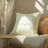 Happy Easter Cushion Cover Soft Short Plush Pillow Cover Smooth Cozy Texture Aesthetic Cushion Case Home Decor