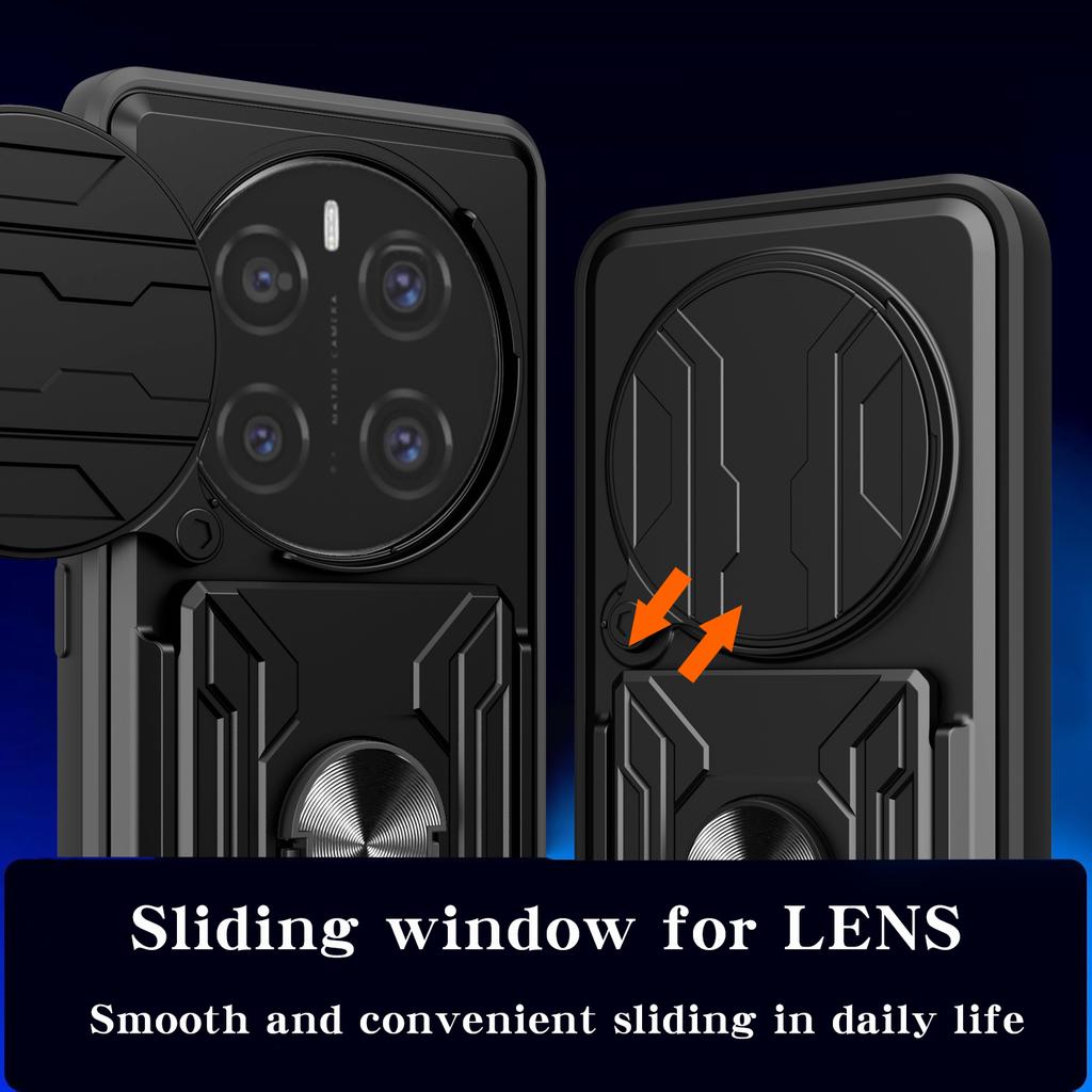Для Honor Magic7 Pro 5G Чехол ПК+ТПУ Подставка Задняя крышка телефона со шторкой для камеры