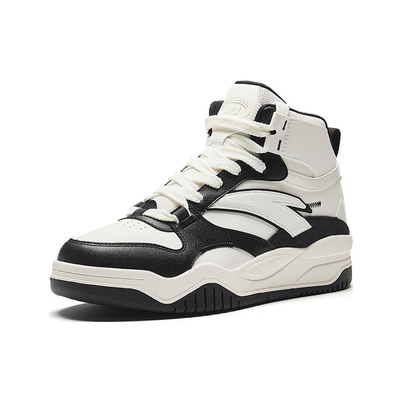 New Anta Wave Shoes Cushioning Mid Top Skateboard Shoes Men's Black 912348088-2