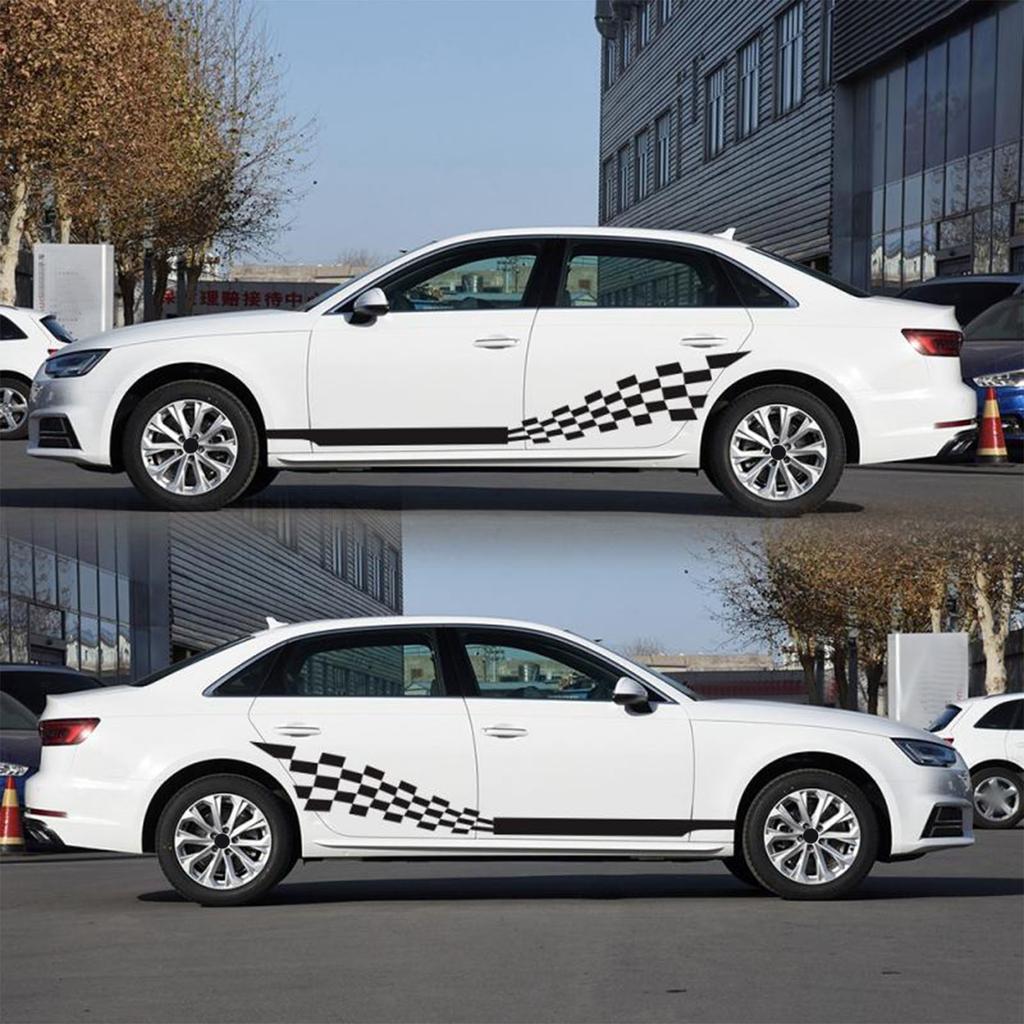 2 шт. Боковая наклейка на кузов автомобиля, термостойкая, водонепроницаемая, легко наносится, самоклеящаяся полоса, наклейка на автомобиль, универсальная для автомобиля, дома на колесах, яхты, грузовика