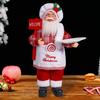 Рождественская кукла Санта-Клауса, украшение, 12 дюймов, плюшевая стоящая Санта-Клаус, держащая подарки, фигурка, Рождество