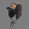 Color Matching Warm Hat Thickned Pilot Cap Fashion Ear Protection Hat  Autumn Winter