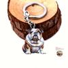 2D Flat Bulldog Humans Most Loyal Significant Other Animal Lovers Art Deco Ornaments Pendant Keychain, Suitable for Any Holiday Occasion, Gift Giving