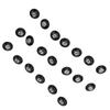 20pcs Club Distance Markers Ball Position Markers Club Yardage Sign ABS for Outdoor Sports Black