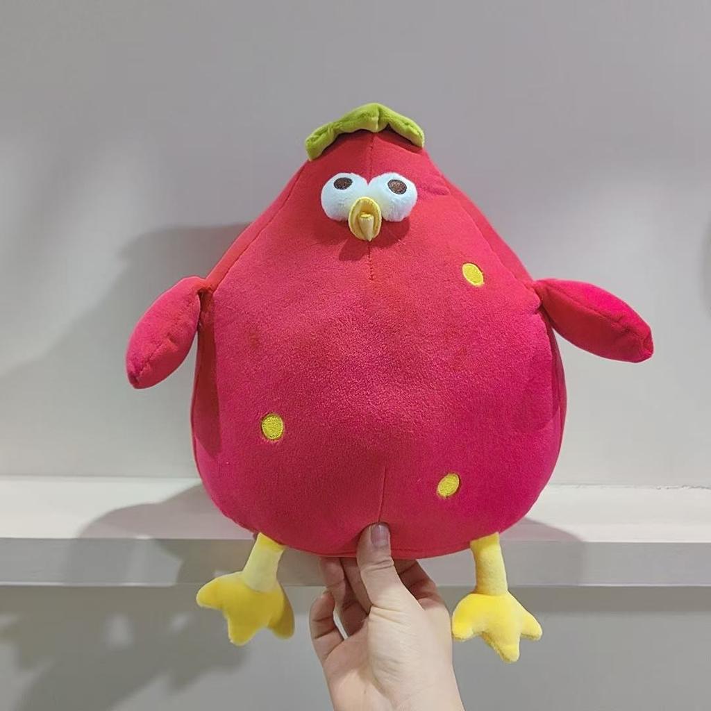 Strawberry Chicken Plush Toy Handmade Doll Cartoon Anime Cute Pillow Children's Gift Doll