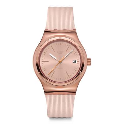 Swatch SECRET MOVES YIG402 Розовые наручные часы