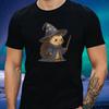 T-Shirt Herren Zauberer Igel Motiv Baumwolle Größe S Bis 5XL