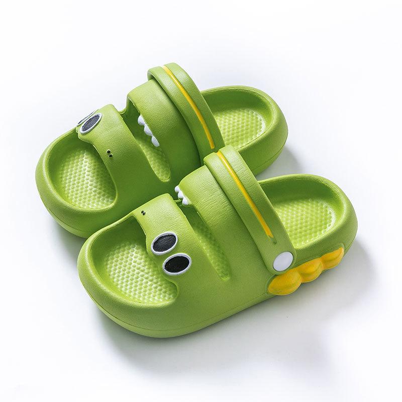 Динозавр классные тапочки мальчики и девочки летние новые пляжные туфли милые мультяшные одноклассники с мягкой подошвой дырявые туфли для мальчиков и девочек
