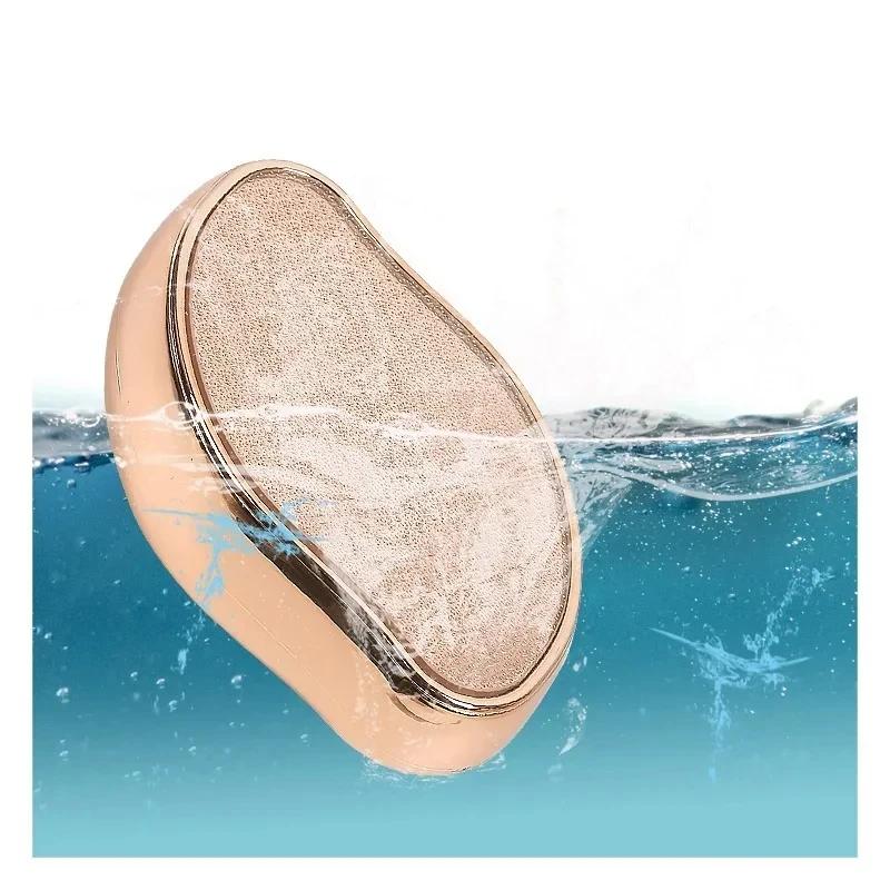 Высококачественная нано-стеклянная пемза для пяток, скребок для ног, мочалка для ног для душа, педикюр, удалитель ороговевшей кожи, уход для душа, CrystalTreat, инструменты для волос