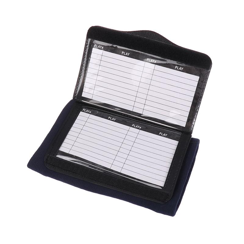 Rugby Wristband Training Equipment Teaching Board With Viewing Window Armband For Play Softball Signs Baseball Hockey