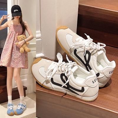 Ретро Плоская Подошва Бант-Бабочка Шнурки Дышащие Мини Туфли Женская Повседневная Обувь Стелька EVA Нескользящие Весна Осень