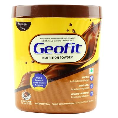 Geofit Питательный Порошок | Вкусный Шоколадный | Высококалорийный Протеиновый Порошок для Улучшения Иммунитета и Здоровья | Помогает Наращивать Мышцы для Мужчин и