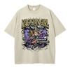 Anime Yu Gi T Shirts Manga Vintage Washed Oh Blue Eyes White Dragon Tshirt Oversized Yugioh T Shirt Retro Tops Tees Man Cotton