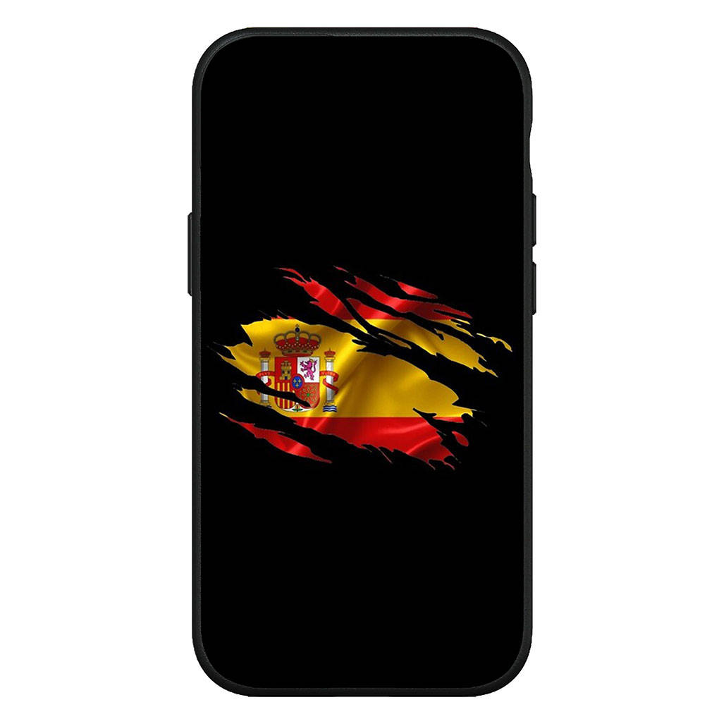 Для iPhone 16 15 X XR Samsung Galaxy S24 S23 A16 A06 A06 14C Xiaomi Redmi Note 13 12 11 Pro Max 9 14 Plus Huawei OPPO Флаг Испании желтый красный чехол для телефона