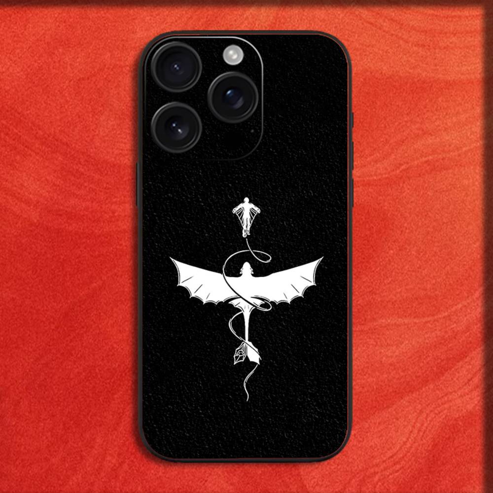 Cartoon T-Toothless Dragon Phone Case For iPhone 16,15,14,13,12,11,Pro,XS,Max,XR,Plus,E,Mini Black Shockproof Cover