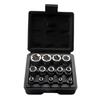 1 Set Female E Torx Socket Set With Case, 1/4, 3/8, 1/2 In. Drive E4-E24 External Torque Star Socket Kit, 14Pcs