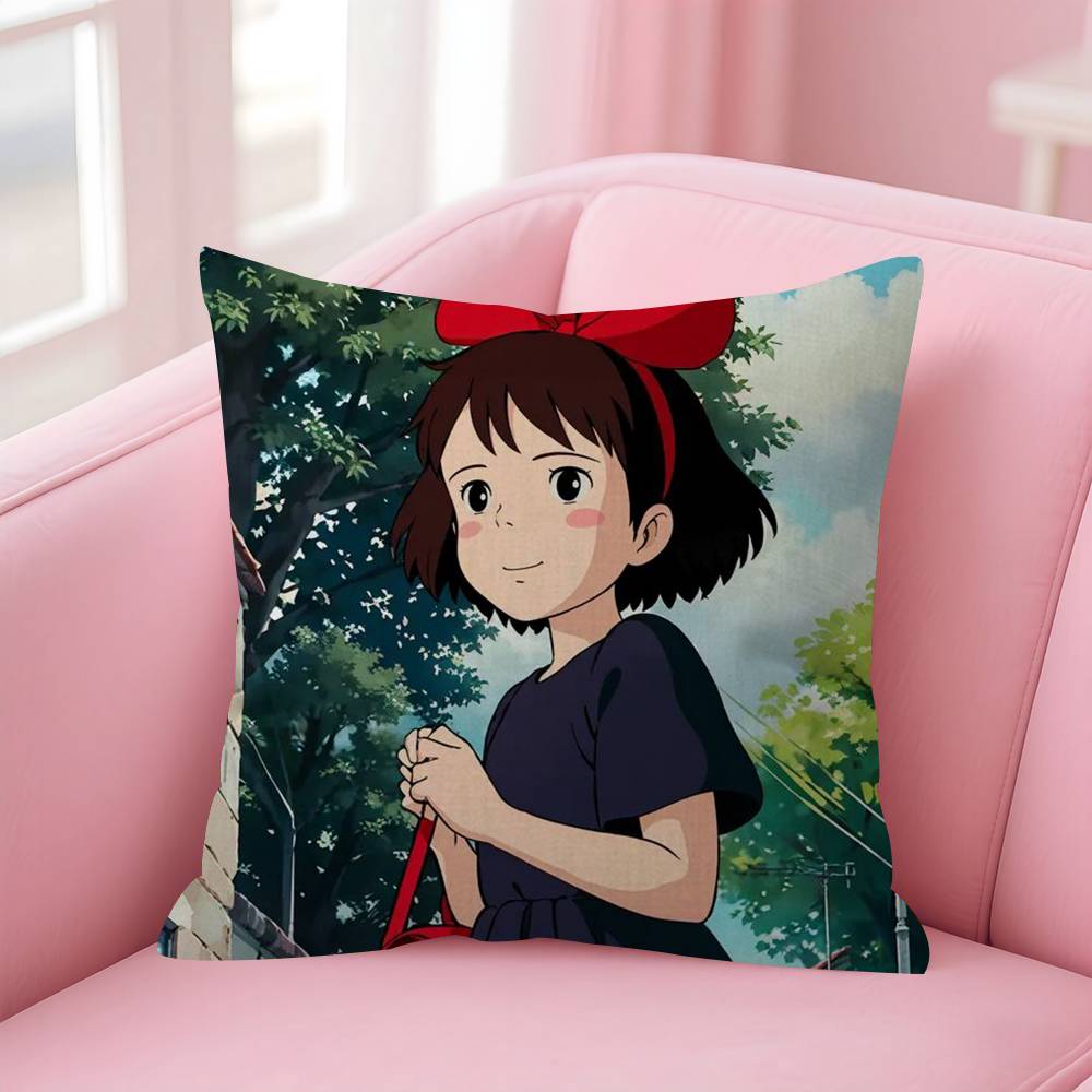 Anime KKikiS DDelivery Service Maple Design Cushion Cover Happy Autumn Harvest decor Holiday Decorati Pillow Cover