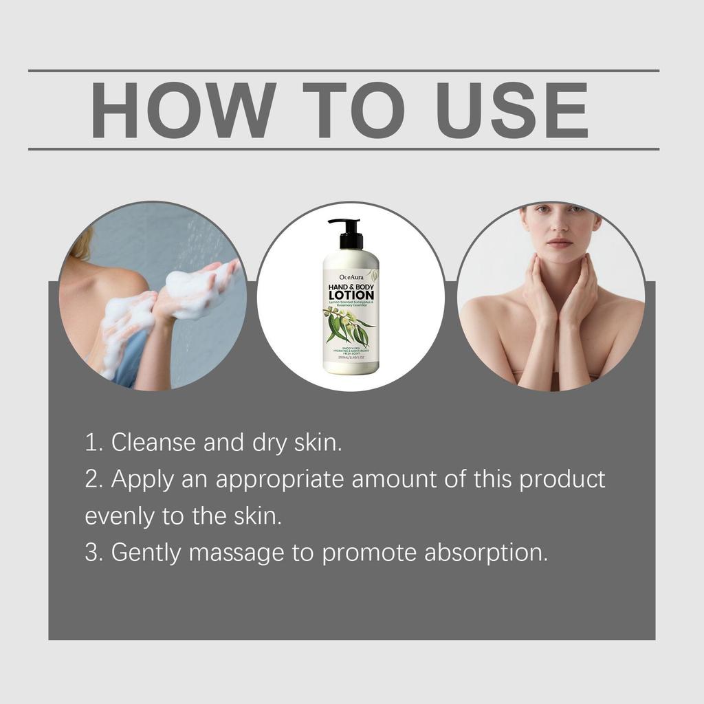 OCEAURA Lemon Eucalyptus Moisturizing Body Lotion