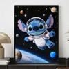 Disney Diamond Painting Kit DIY Round Home Wall Decor Astronaut Stitch Adult Handmade Gift