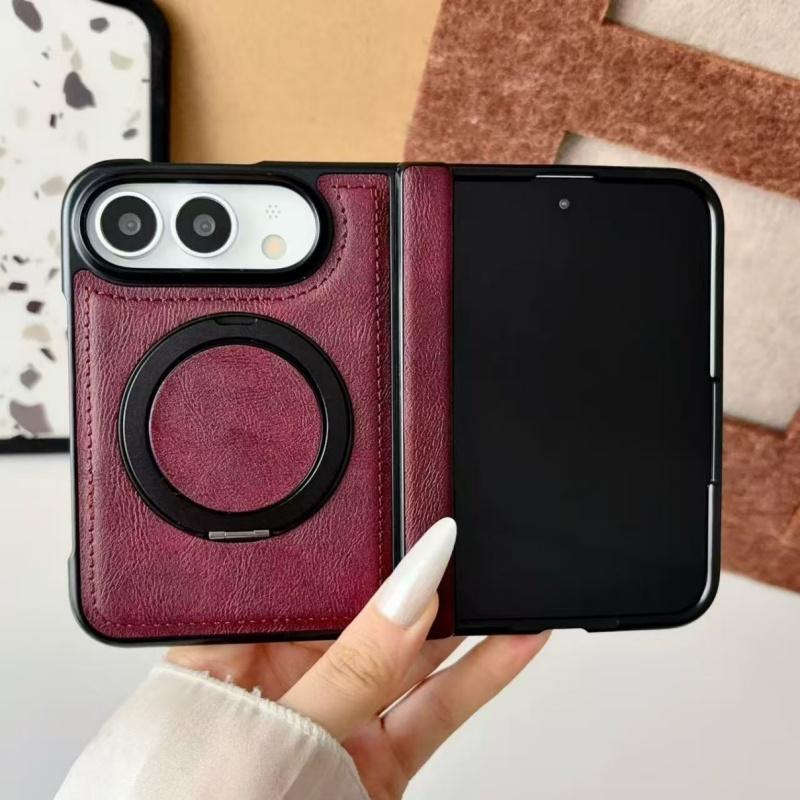 Hinge Protection For iPhone Ultra iPhoneUltra For Magsafe Wireless Charging Magnetic Phone Case With 360° Rotating Ring Holder